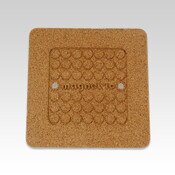 Square non-slip magnetic cork